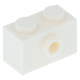 LEGO kocka 1x2 oldalán egy bütyökkel, fehér (86876)
